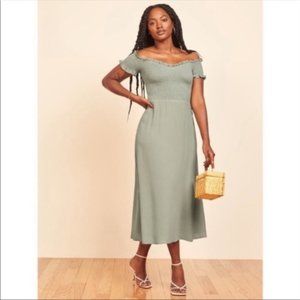 Murphy Dress from Reformation - Sage Green (Brand New)